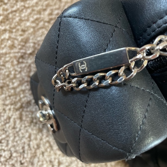 Sold Beautiful Chanel Cambon Small Reporter black and white - Picture 4 of 12